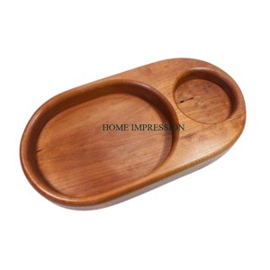 Plaque en bois pur Design de sculpture à la main pour la maison Hôtel Restaurants Utilisation et décoration de table basse Plateau en bois au prix de gros - Product Image 6