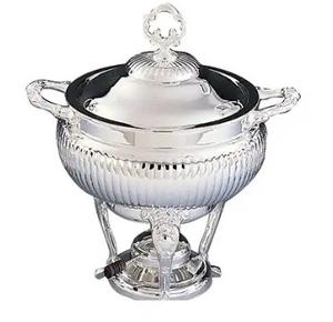 2024 mejor Hotel restaurante Catering plato de frotamiento Buffet conjunto de acero inoxidable platos de frotamiento calefacción pantalla calentador de alimentos conjunto - Product Image 5