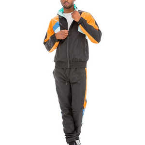 Lightweight Windbreaker Tracksuits Set for Men Customizable 100% Polyester Jacket Thin Full Tracksuit Wholesale High Quality - Product Image 3