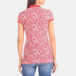 2026 último diseño impreso polos 100% algodón para mujer de alta calidad nueva moda algodón poliéster mujeres impreso polos - Product Image 4