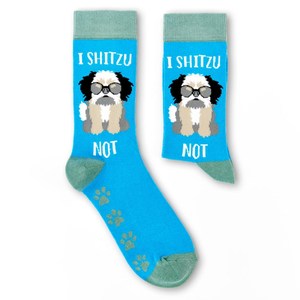 Calcetines personalizados con texto divertido con temática de perro bonito para hombres y mujeres, uso diario, regalos para amantes de las mascotas, artículos al por mayor a la venta a granel - Product Image 1
