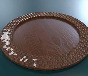 Plato de servicio de madera de mango rústico para reuniones familiares que agrega una textura natural auténtica a las experiencias gastronómicas - Product Image 3