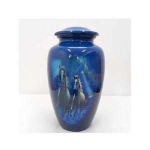 Urna de cremación grande de aluminio hecha a mano estilo europeo para adultos para cenizas humanas recuerdo conmemorativo funerario personalizable - Product Image 5