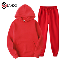 Conjuntos de Sudadera con Capucha y Pantalones Deportivos de Diseño Personalizado para Hombre y Mujer, Talla Grande, Traje Deportivo Grueso para Invierno