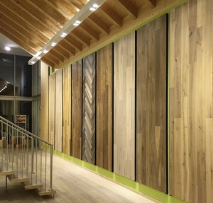 Real Hardwood <b>Flooring</b> Veneer Strips Eco-Friendly <b>Bamboo</b> Wood Overlay for Kitchen Application - Product Image 1