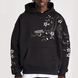 เสื้อฮู้ดผู้ชายขายดี ราคาถูก สไตล์ล่าสุด สีพื้น ปักลาย สำหรับใส่ลำลอง - Product Image 1