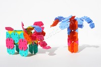 Ensemble de jeu de développement de la créativité des enfants Injection plastique modélisation PP matériel avec service de traitement de coupe