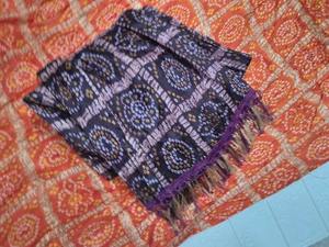 <b>Silk</b> Chinnon bandhani Print <b>Scarf</b>/ Dupatta/ Stole, Barat Swagat , Gift For Her, Bridesmaid Gift, Housewarming Festival Favor - Product Image 2
