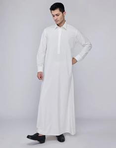 Produit le plus vendu Vêtements islamiques Hommes Thobe Musulman Arabe Jubba Prix de gros Vêtements décontractés Jubba pour hommes En stock - Product Image 6