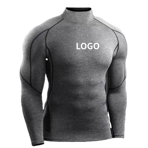 เสื้อรัดกล้ามแขนยาวสำหรับผู้ชาย MMA ชุดกีฬา ผลิตจากวัสดุเป็นมิตรกับสิ่งแวดล้อม แห้งเร็ว ผลิตจากไนลอน/โพลีเอสเตอร์ ระบายอากาศได้ดี และป้องกันรังสียูวี - Product Image 6