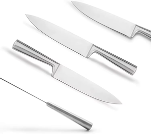 Ensemble de couteaux de chef personnalisés en gros OEM ODM en acier Damas faits à la main, ambidextres, multifonctionnels, 5 pièces - Product Image 6