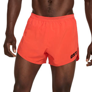 Pantalones cortos informales para correr para hombre de poliéster 100% al por mayor, parte inferior de gimnasio transpirable de secado rápido con patrón sólido, estilo de correr personalizado - Product Image 1