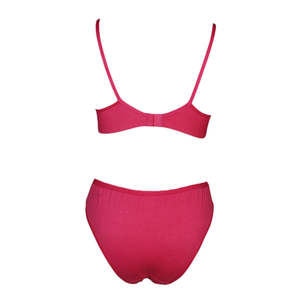 Ensemble soutien-gorge et culotte pour femme - Rose foncé - Product Image 2