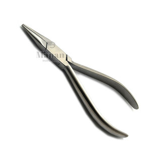 MANAN INSTRUMENTS MI-FNP-710 Pince à bec plat de 5 pouces de haute qualité en acier inoxydable, outil de fabrication de bijoux, mâchoires lisses pour le pliage de fil - Product Image 3