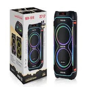 ORIGINAL NDR-1810 Bluetooth Party Speaker Clubber Style RGB Lights Dual <b>Mics</b> Remote Portable <b>Wireless</b> Audio for Outdoor Parties - Product Image 1