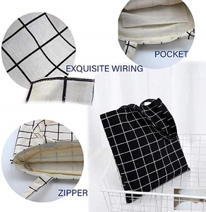 Sac fourre-tout en toile de coton réutilisable personnalisable pour femmes toile vierge avec logo personnalisé pour sac fourre-tout promotionnel - Product Image 3