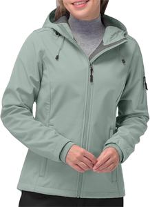 OEM Popular <b>Women</b> Winter Softshell <b>Jacket</b> Fleece Lined Warm Coat <b>Light</b> Hooded Windproof Wear for Outdoor Hiking Custom Logo 2026 - Product Image 5