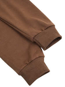 Sudaderas con capucha de mezcla de algodón antiarrugas suave de alta calidad para mujer, ropa de calle transpirable con hombros caídos lavada con logotipo frontal - Product Image 5