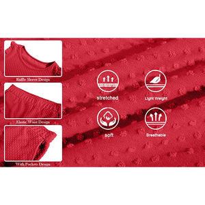 Conjunto de camiseta y pantalón corto para mujer, camiseta de manga corta con Logo personalizado, informal, de verano, nuevo diseño - Product Image 3