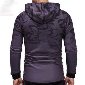 Sweats à capuche personnalisés en Polyester et coton pour hommes, imprimé 3D, Slim, Fitness, avec fermeture éclair, vente en gros, 2023 - Product Image 4