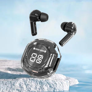 หูฟังไร้สายในบ้านแบบดิจิทัล EP-111-N หูฟังบลูทูธ TWS สีดำสำหรับจอแสดงผล LED หูฟังเอียร์บัด - Product Image 4