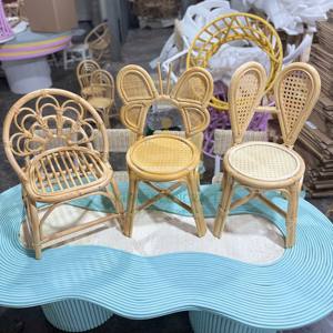 Chaise pour enfants en rotin faite à la main, sièges pour bébé écologiques, meubles légers et durables pour tout-petits, chaise artisanale tissée pour pépinière - Product Image 5