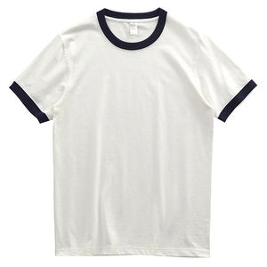 T-shirt personnalisé en coton épais à contraste de couleur T-shirt unisexe surdimensionné Streetwear décontracté haut tendance T-shirt de style audacieux - Product Image 6