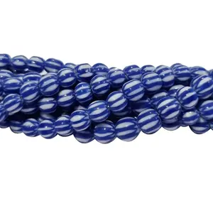 <b>Loose</b> Natural Polished Indian Crystal Lampwork Glass <b>Beads</b> for Jewelry Making Gemstone <b>Beads</b> VISHAL <b>BEADS</b> HANDICRAFT All Colors - Product Image 1