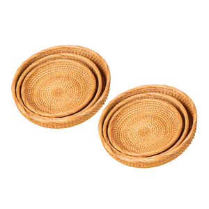 VENTA CALIENTE Exportación de Vietnam Cesta de ratán redonda y rectangular hecha a mano con materiales sostenibles - Product Image 1