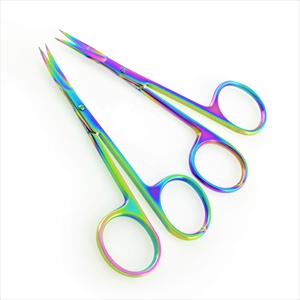 KOUNAIN Professional Manicure Beauty Tools Straight Curved <b>Cuticle</b> <b>Scissors</b> Multi-Plasma Stainless Steel Sharp Cutting Blades - Product Image 1
