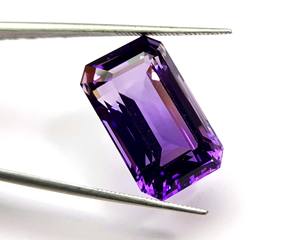 Améthyste naturelle pierres précieuses octogonales améthyste à facettes de spécialiste brésilien des pierres précieuses pour la fabrication de bijoux - Product Image 4