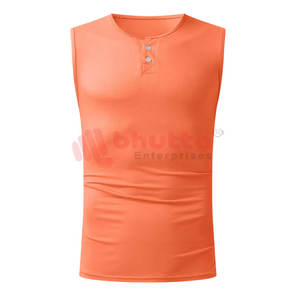 Débardeur sans manches 100% coton blanc pour hommes tissage tricoté respirant et à séchage rapide pour la salle de sport ou le style sportif - Product Image 1