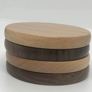 Sous-verres en bois naturel, tapis de boisson rustiques pour protéger les surfaces de table à la maison et au bureau - Product Image 6