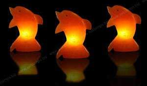 Himalayan <b>Pink</b> <b>Salt</b> <b>Lamp</b> Carved Dolphin Eco-Friendly Handicraft Polished by Anwar Enterprises - Product Image 4