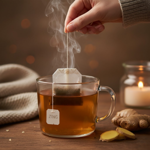 ผงชาสมุนไพรขิงและอบเชยรสเผ็ดและหวานหอมบรรจุถุงเครื่องดื่ม - Product Image 4