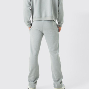 Traje deportivo de invierno para hombre, Sudadera de manga larga con cuello redondo grueso, pantalones relajados suaves informales - Product Image 5