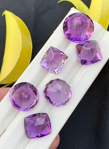 Thạch anh tím lỏng đá quý tự nhiên cắt đá mặt <span class=keywords><strong>Fancy</strong></span> cắt tím thạch anh tím đồ trang sức Kích thước lỏng thạch anh tím Siberian hợp thời trang đá quý - Product Image 2