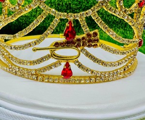 Couronne HOJ réglable en or avec strass, couronne maçonnique HOJ, Héroïnes de Jéricho, couronne grand-worthy en or avec étui 2025 - Product Image 2