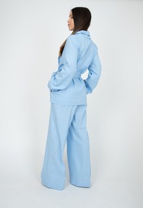 Traditional Vintage Womens <b>Tie</b> <b>Dye</b> Yoga Jumpsuit with High Waist Long Sleeve Puff Quick Dry Summer Sleepwear - Product Image 4