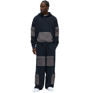 ชุดแทรคสูทพรีเมียมคุณภาพสูง 6 กระเป๋า ผ้าหนา 450 กรัม สไตล์ฮิปฮอป ปักลายพิมพ์ สำหรับผู้ชาย - Product Image 5