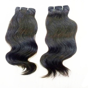 Extensions de cheveux humains indiens naturels ondulés, non traités, en vrac, avec cuticules alignées - Product Image 1
