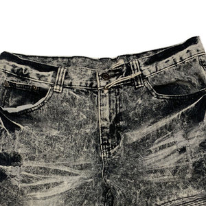 กางเกงขาสั้นผู้ชายขายดี สไตล์สตรีท ล้างสีแบบแอซิด ผ้าฝ้าย 100% เอวยางยืด ลายเรียบ ราคาถูก - Product Image 6