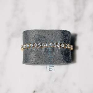 Wholesale BUEBELLA JEWELS 5mm 18k Gold Plated <b>925</b> <b>Sterling</b> <b>Silver</b> Moissanite Hiphop Style Tennis <b>Bracelet</b> for Men's Gifts - Product Image 4