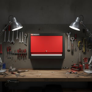 Armoire à outils murale simple Facom, rouge - Product Image 3