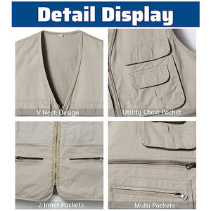 Ropa DE TRABAJO Chaleco de alta visibilidad Topógrafo Seguridad Reflectante Hombres Herramienta DE TRABAJO Chaleco Logotipo personalizado LED Flash Impermeable al por mayor - Product Image 4