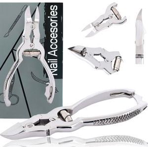 Outil de podiatrie de qualité hospitalière-Coupe-ongles allemand forgé de 15cm Pinces à ongles en porte-à-faux incurvées pour ongles épais - Product Image 6