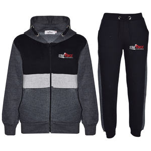 Conjunto de dos piezas, chándal holgado de peso pesado, ropa de calle, chándal de fabricante personalizado, sudadera con cremallera y pantalones de chándal - Product Image 2