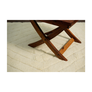 Tapis moderne en laine fait main, noué à la main, tapis en peluche de style bohème géométrique lavable taille personnalisée maison contemporaine - Product Image 1