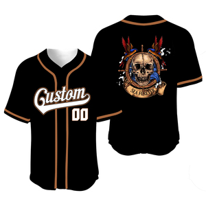 Camiseta de béisbol de manga corta para hombre con sublimación personalizada, ropa deportiva con cuello en V de la mejor calidad - Product Image 1