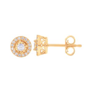 ต่างหูเม็ดกลมรูปทรงดอกไม้แบบกด - Product Image 3